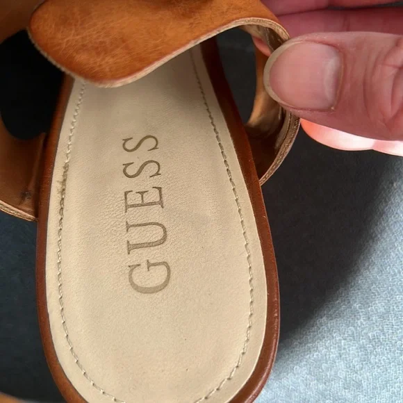 Guess Brown Cork Wedge Sandals size 8 - Picture 9 of 12